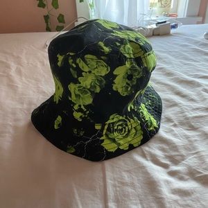 Neon Green and Black Bucket Hat